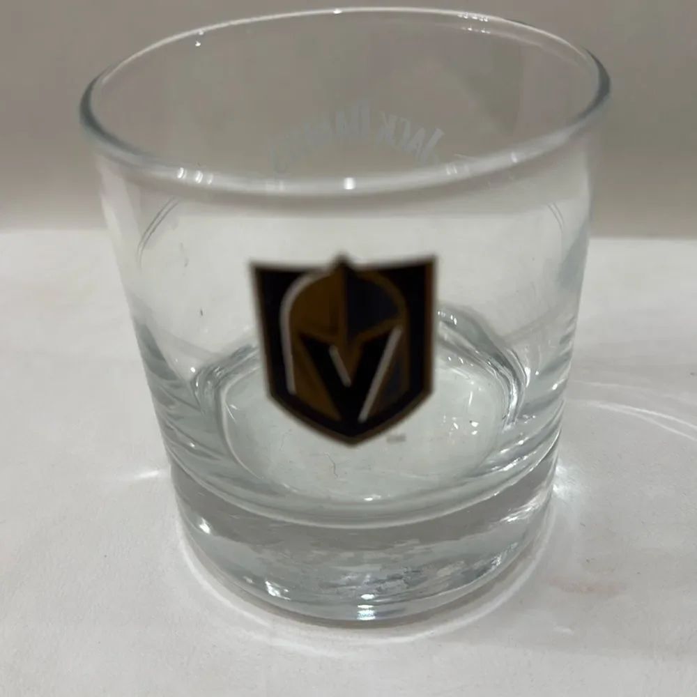 Vegas Golden Knights Jack Daniel’s Whiskey Rocks Cocktail Bar Drink Glass 10 Oz
